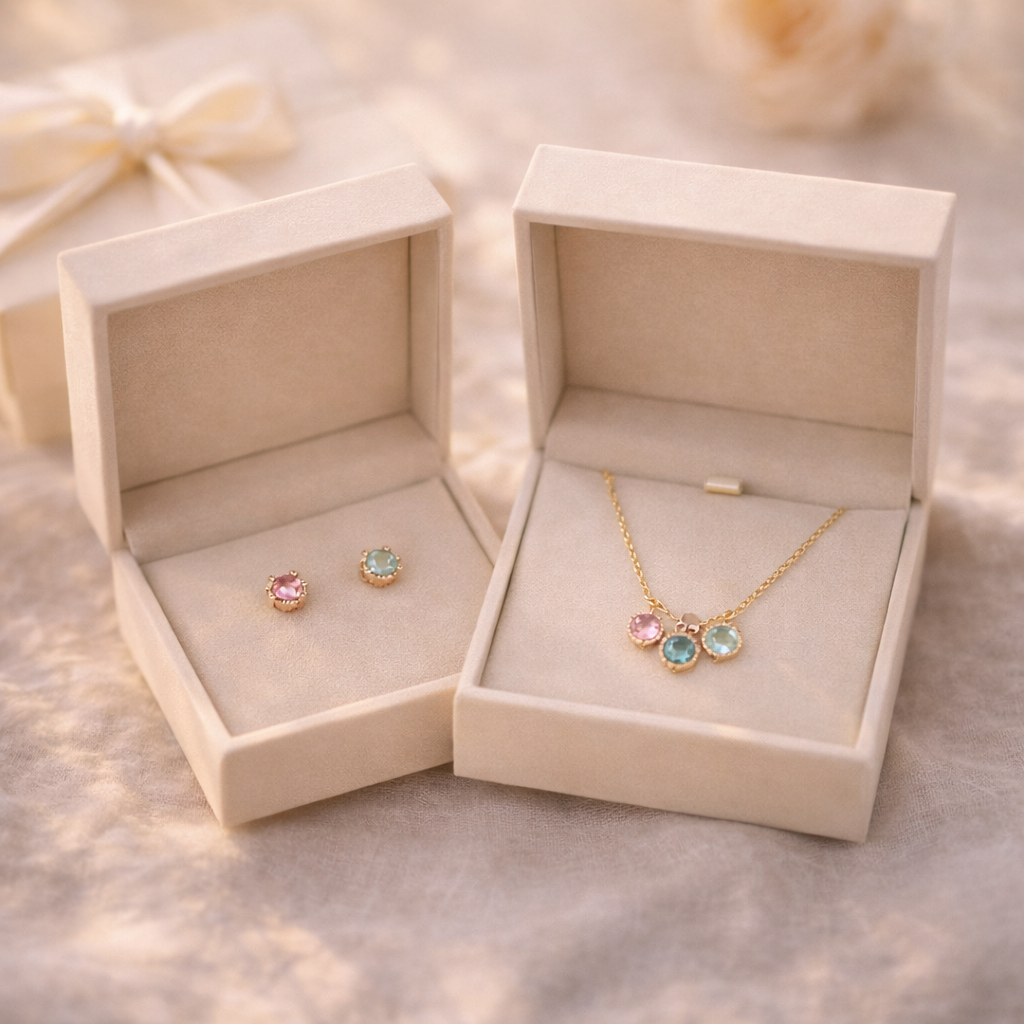 💎 Birthstone Earrings vs Necklace — Which Gift Really Hits Harder?