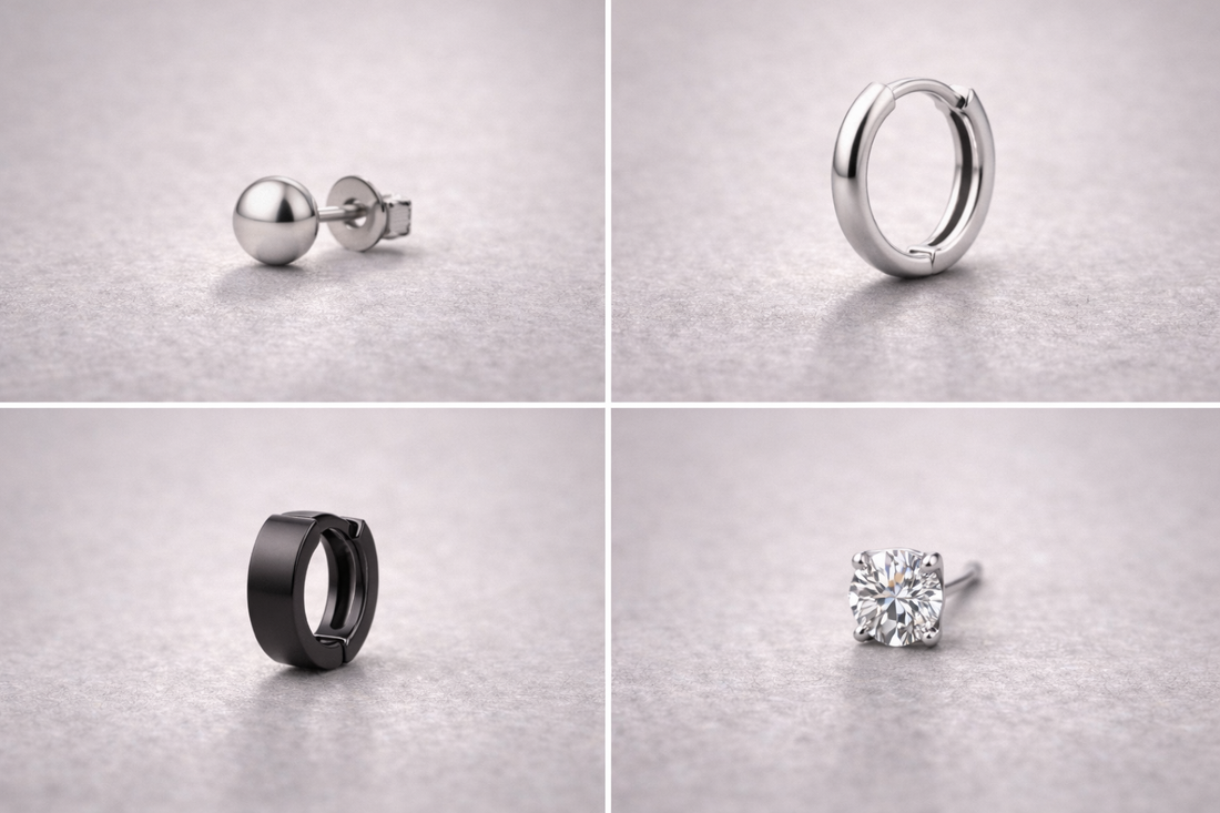 The Complete Guide to Men’s Earrings: Styles, Sizing, Metals & How to Wear Them with Confidence