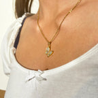 Pave CZ Crystal Butterfly Necklace by Stella Amoré