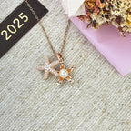 Starfish Oyster Pearl Necklace by Stella Amoré
