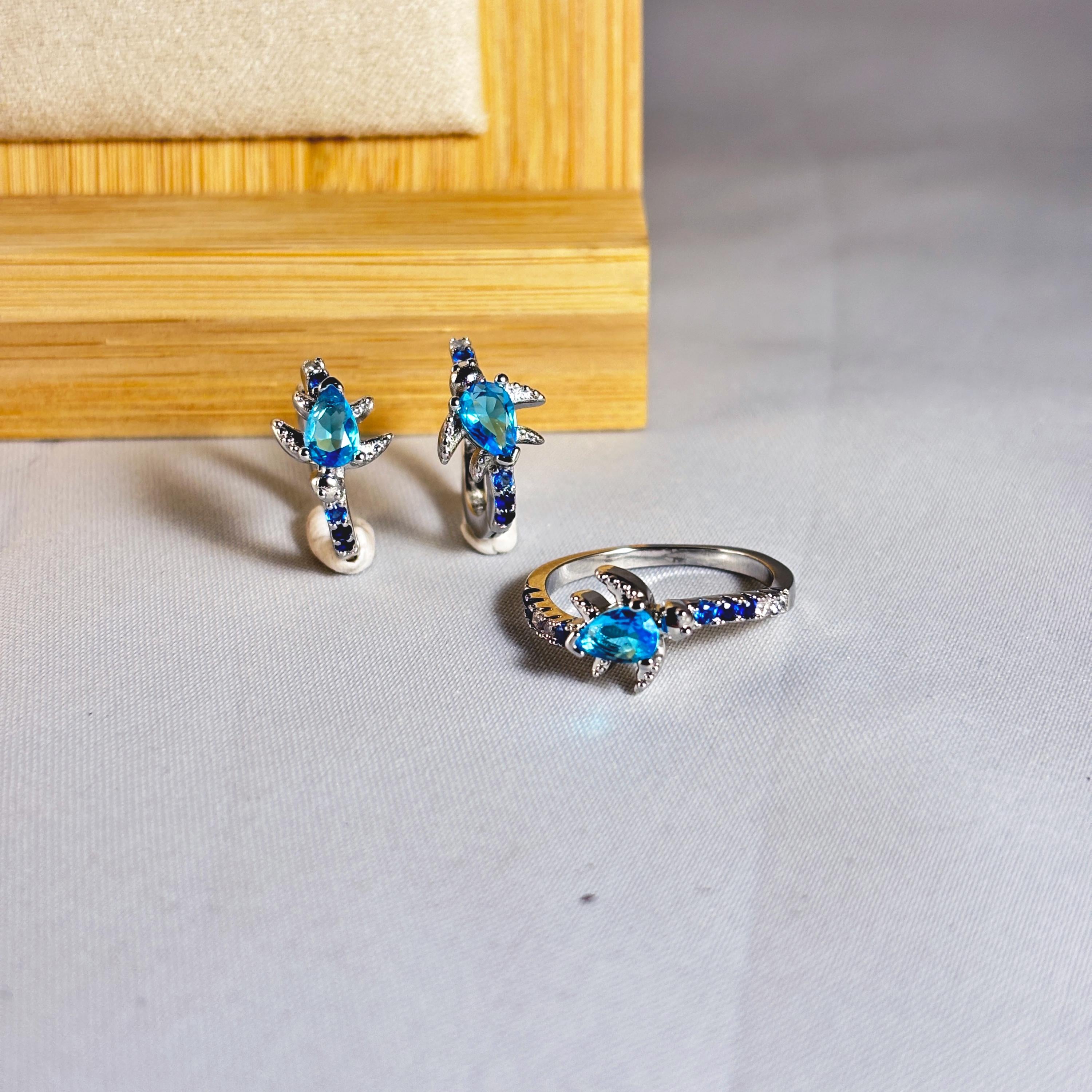 Sea Turtle Hoop Earrings by Stella Amoré