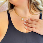 Irregular Single Baroque Pearl Necklace by Stella Amore