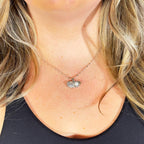 Silver Clam Sea Shell Ocean Necklace by Stella Amoré