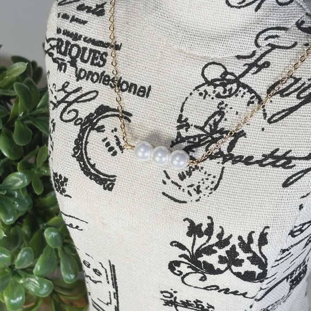 Dainty Freshwater Pearl Necklace Collection by Stella Amoré – Gold Chain Bridal Jewelry – Stacking Pearl Choker – Gifts for Wife