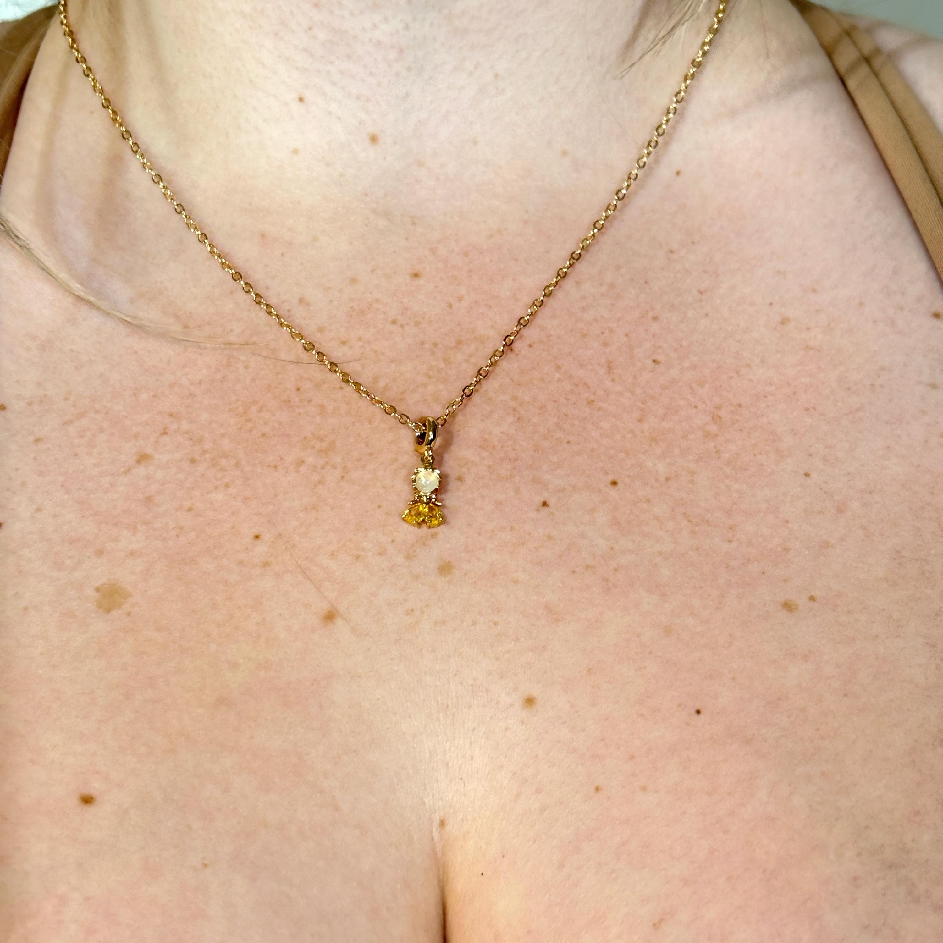 Belle Inspired Fairy Tale Princess Necklace by Stella Amore