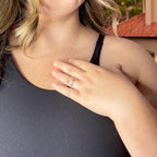 Sterling Silver Clover Ring with CZ, Lucky 4-Leaf Flower