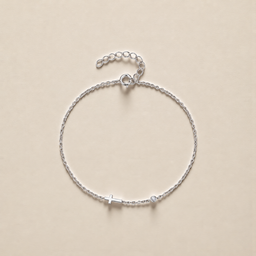 Sideways Cross Bracelet