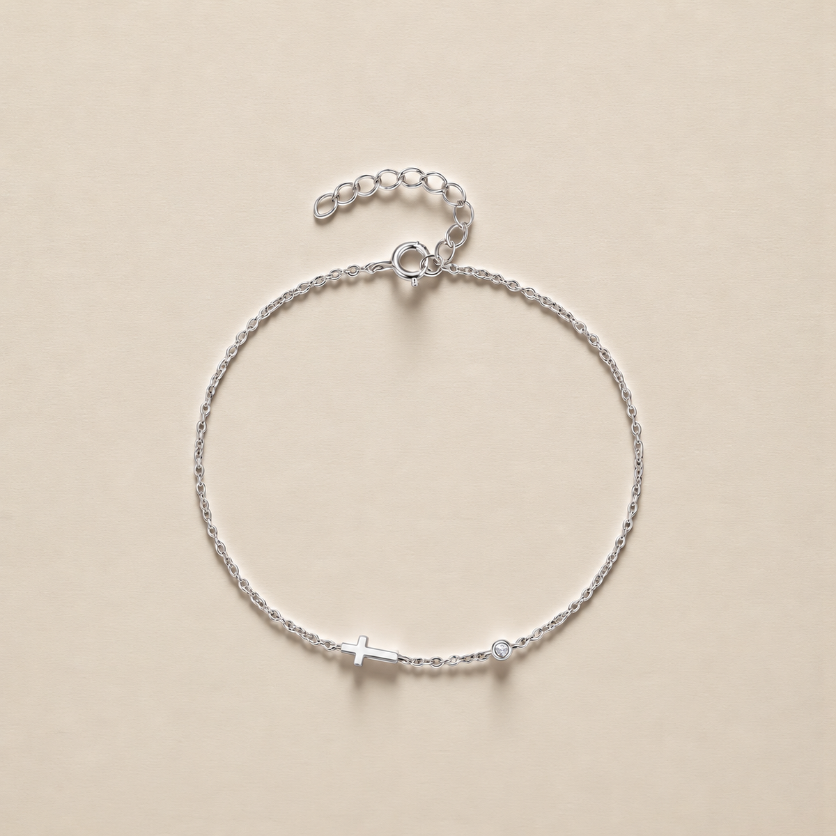 Sideways Cross Bracelet