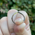 Wishbone V Shaped Chevron Stacking Ring by Stella Amoré