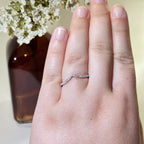 Wishbone V Shaped Chevron Stacking Ring by Stella Amoré