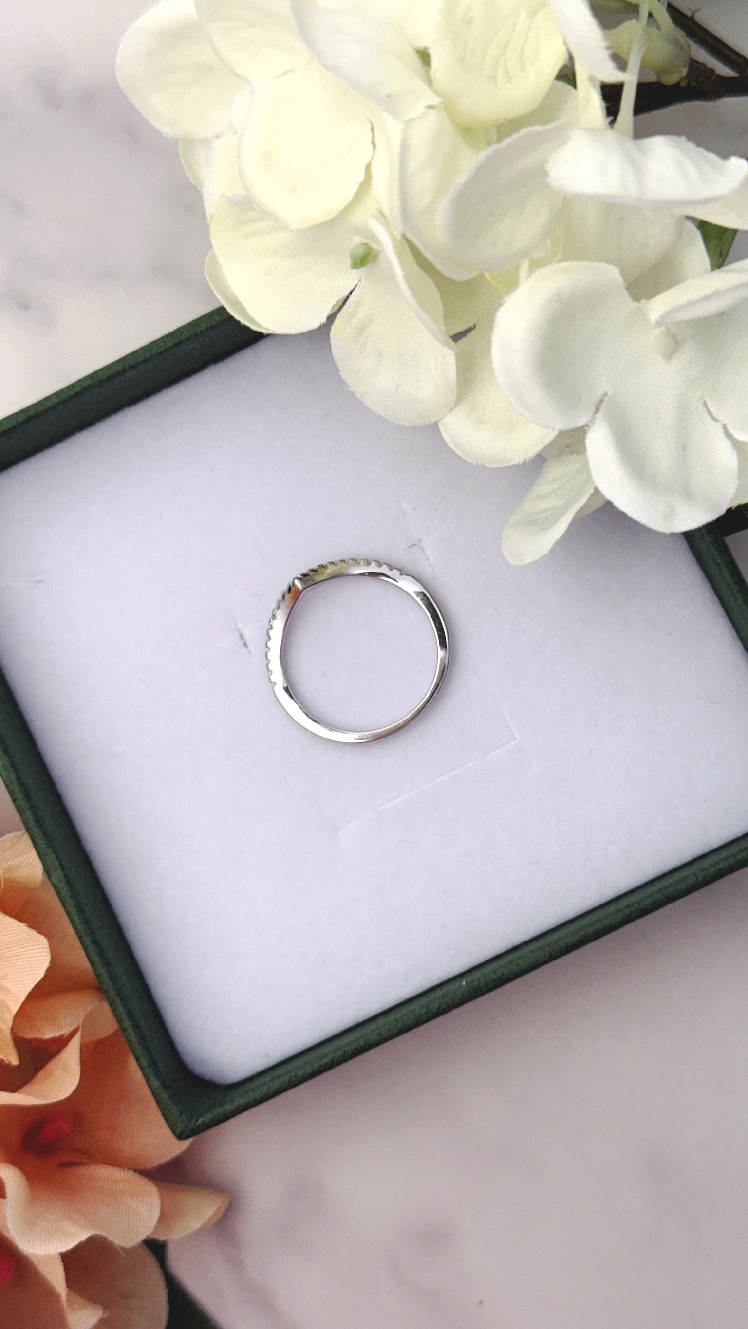 Wishbone V Shaped Chevron Stacking Ring by Stella Amoré