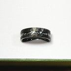Black Meteorite Tungsten Manly Ring by Stella Amoré