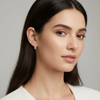 Criss Cross CZ Huggie Hoop Earrings | Sterling Silver or 18K Gold | Dainty Everyday Hoops