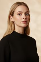 Tiny Star Huggies | Gold Star Huggie Hoop Earrings with CZ | Dainty Celestial Everyday Hoops