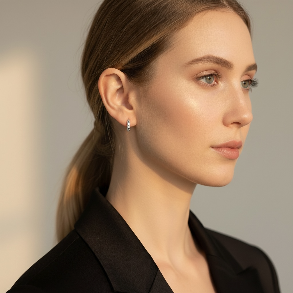 Tiny Star Huggies | Gold Star Huggie Hoop Earrings with CZ | Dainty Celestial Everyday Hoops