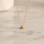 Initial Tag Necklace | Gold Engraved Letter Necklace | Dainty Initial Bar Necklace | Personalized Minimalist Jewelry Gift