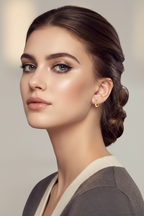 Dainty Heart Huggie Hoop Earrings | Gold & Silver Pavé Heart Huggies in Sterling Silver | CZ Heart Hoops | Tiny Everyday Jewelry