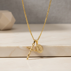 Crucifix Necklace for Men | Gold & Silver Jesus Cross Pendant on Cuban Link Chain | Christian Stainless Steel Cross Chain 20 22 24 Inch