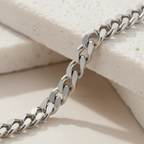 Crucifix Necklace for Men | Gold & Silver Jesus Cross Pendant on Cuban Link Chain | Christian Stainless Steel Cross Chain 20 22 24 Inch