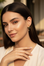 Ribbon Bow Earrings in 14K Gold | Gold Bow Stud Earrings | Waterproof Stainless Steel Dainty Y2K Minimalist Studs