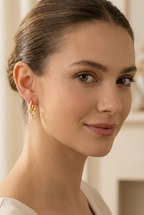 Mismatched Star Earrings – Celestial Sun & Moon Huggie Hoops, Dainty Starburst Earrings, Sterling Silver Gift for Her