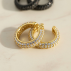 Dainty Ear Cuff – Pavé CZ Ear Cuff No Piercing, Minimalist Cartilage Cuff, Adjustable Conch Earrings Cuff