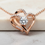 Heart Necklace • Dainty Gold Heart Necklace • Romantic Gift for Girlfriend