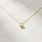 Clam Necklace | Dainty Gold Oyster Pendant with Pearl | Summer Jewelry for Beach Girls