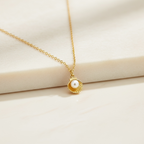 Clam Necklace | Dainty Gold Oyster Pendant with Pearl | Summer Jewelry for Beach Girls