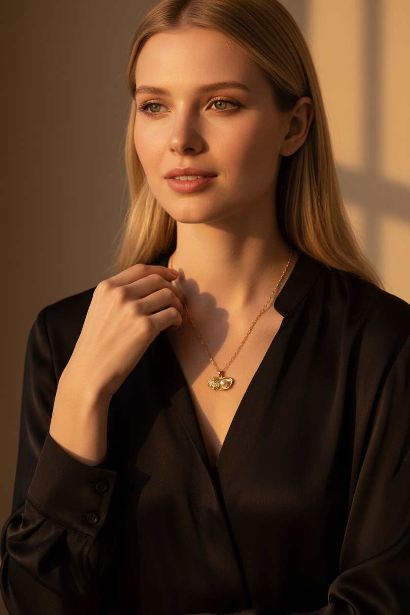 Clam necklace | Gold Oyster Necklace | Pearl Sea Shell | Dainty Beach Jewelry | Summer Necklace