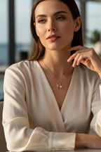 Starfish Oyster Pearl Necklace by Stella Amoré