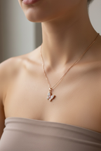 Pave CZ Crystal Butterfly Necklace by Stella Amoré