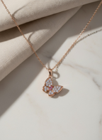 Pave CZ Crystal Butterfly Necklace by Stella Amoré