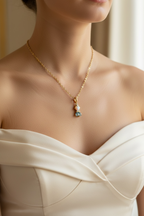 Princess Necklace - Dainty Disney Inspired Jewelry, Perfect Gift for Kids & Adults, Ariel & Rapunzel Charm