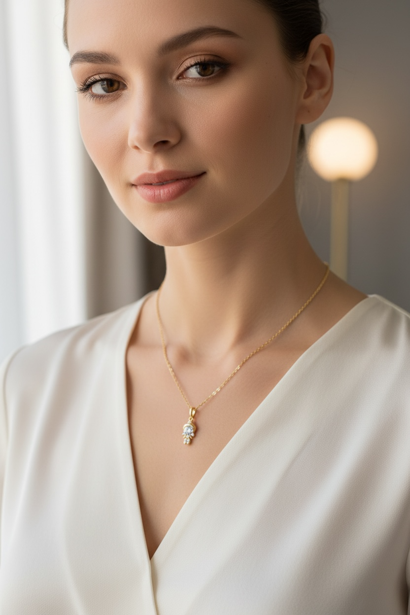 Princess Necklace - Dainty Disney Inspired Jewelry, Perfect Gift for Kids & Adults, Ariel & Rapunzel Charm