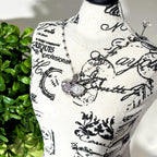 Silver Clam Sea Shell Ocean Necklace by Stella Amoré