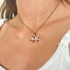 Starfish Oyster Pearl Necklace by Stella Amoré