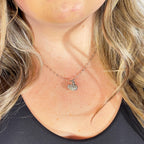 Silver Clam Sea Shell Ocean Necklace by Stella Amoré