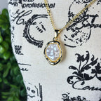 Irregular Single Baroque Pearl Necklace by Stella Amore