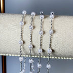 Dainty Gold Pearl Layering Bracelet by Stella Amoré