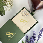 Rose Gold Blue Star Huggie Hoop Earrings | Celestial Starburst Hoops | Dainty Minimalistic Star Jewelry