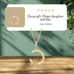 Roman Numeral Necklace – Clock Pendant Necklace in 14K Gold Vermeil • Dainty Gift for Her