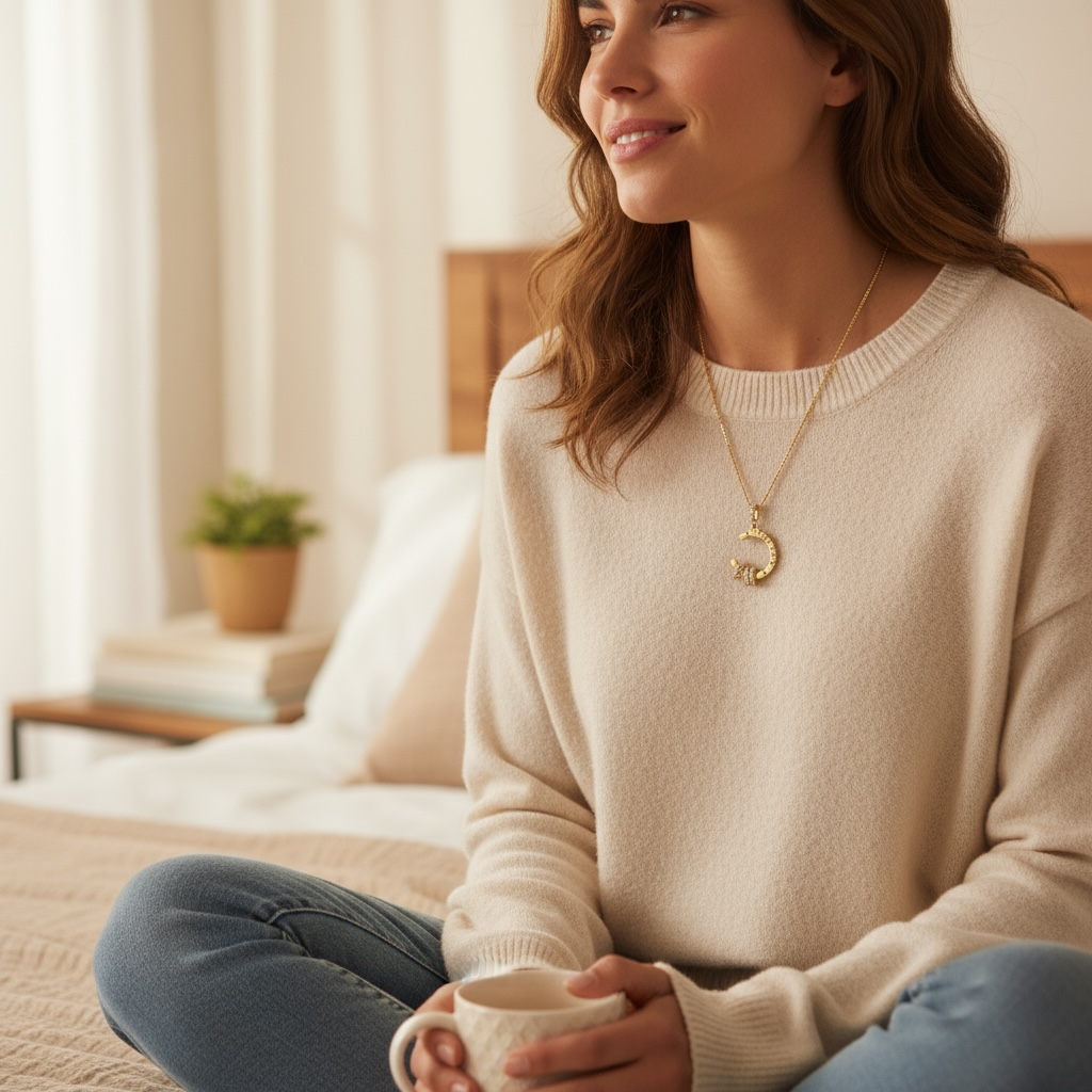 Roman Numeral Necklace – Clock Pendant Necklace in 14K Gold Vermeil • Dainty Gift for Her