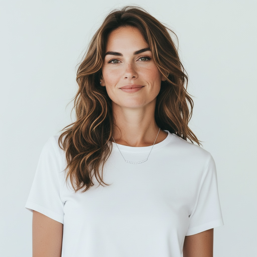 Cluster Smile Necklace • Sterling Silver or Gold Vermeil • Minimalist Layering Bridesmaid Necklace • Bridal Gift