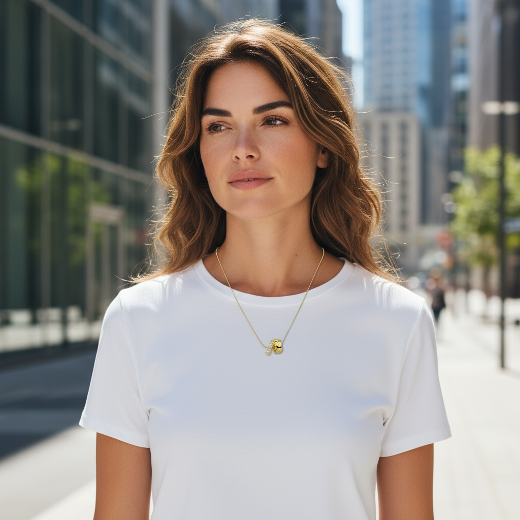 Double Ring Necklace • Engagement Ring Keeper Holder • Couple Gift • Anniversary Jewelry