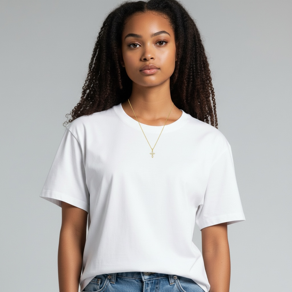 Gold Diamond Cross Necklace — Dainty Faith Pendant for Everyday Light by Stella Amoré