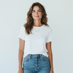 Cluster Smile Necklace by Stella Amoré • Dainty 14K Gold Pendant • Minimalist Layering Necklace • Bridesmaid Gift