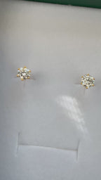 Moissanite Stud Earrings: White Gold Sterling Silver, GRA Certified